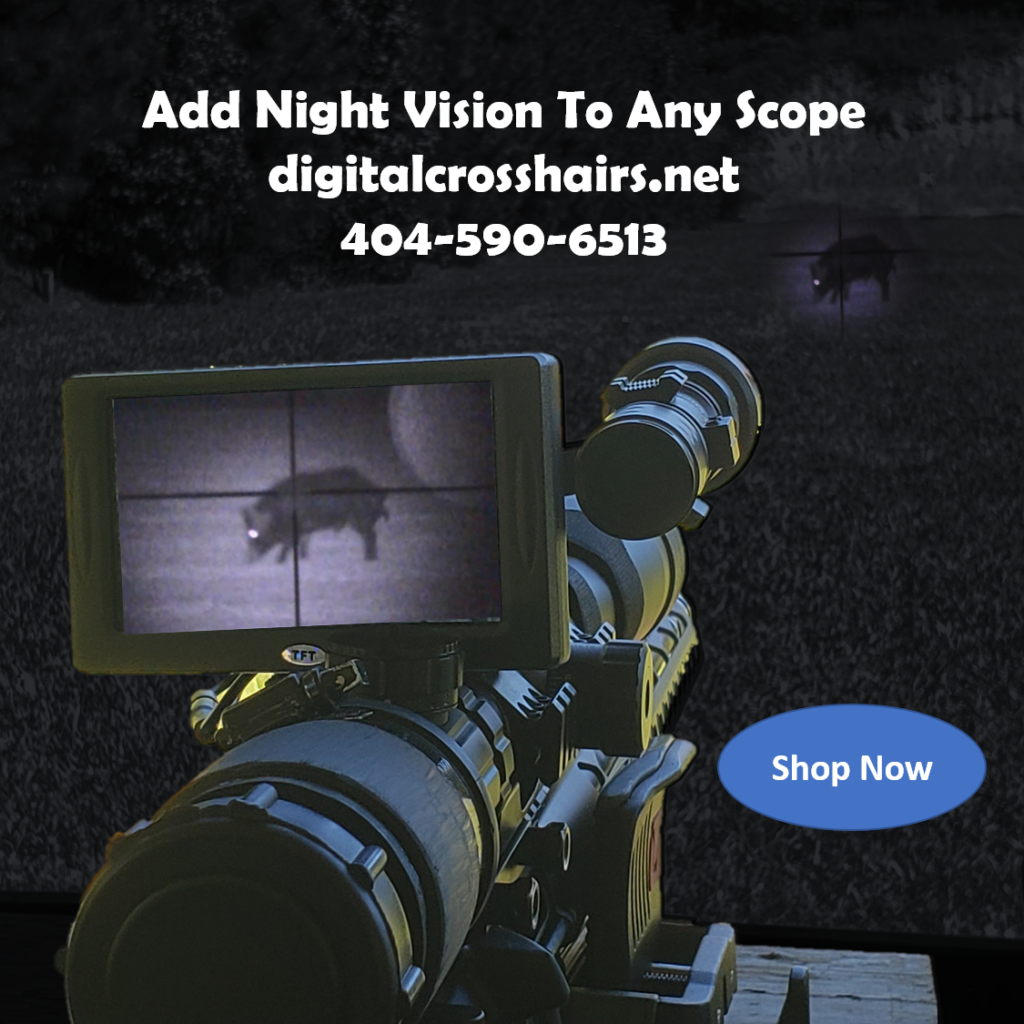 Night Vision hog hunting with Digital Crosshairs Night Vision Clip-on